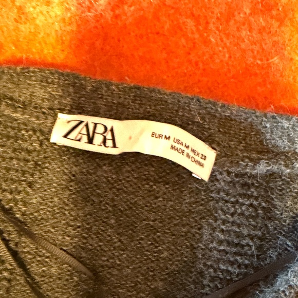 Zara gray cable knit long sleeve soft dress NWOT - Picture 7 of 13